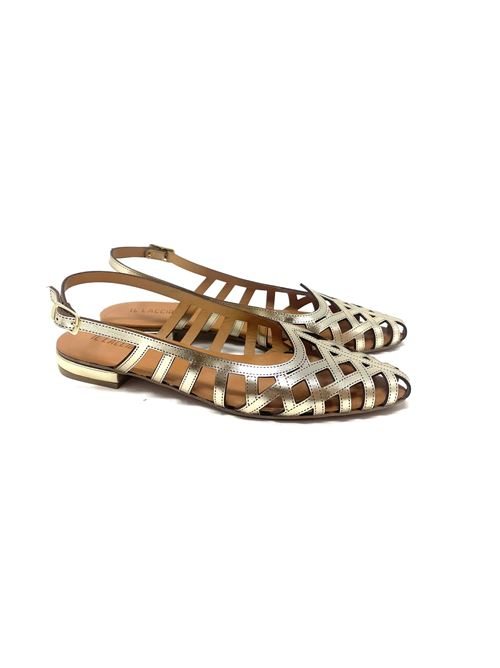 Slingback donna traforata con scollo cuore IL LACCIO | D20-ROCKLAMINATOPLATINO